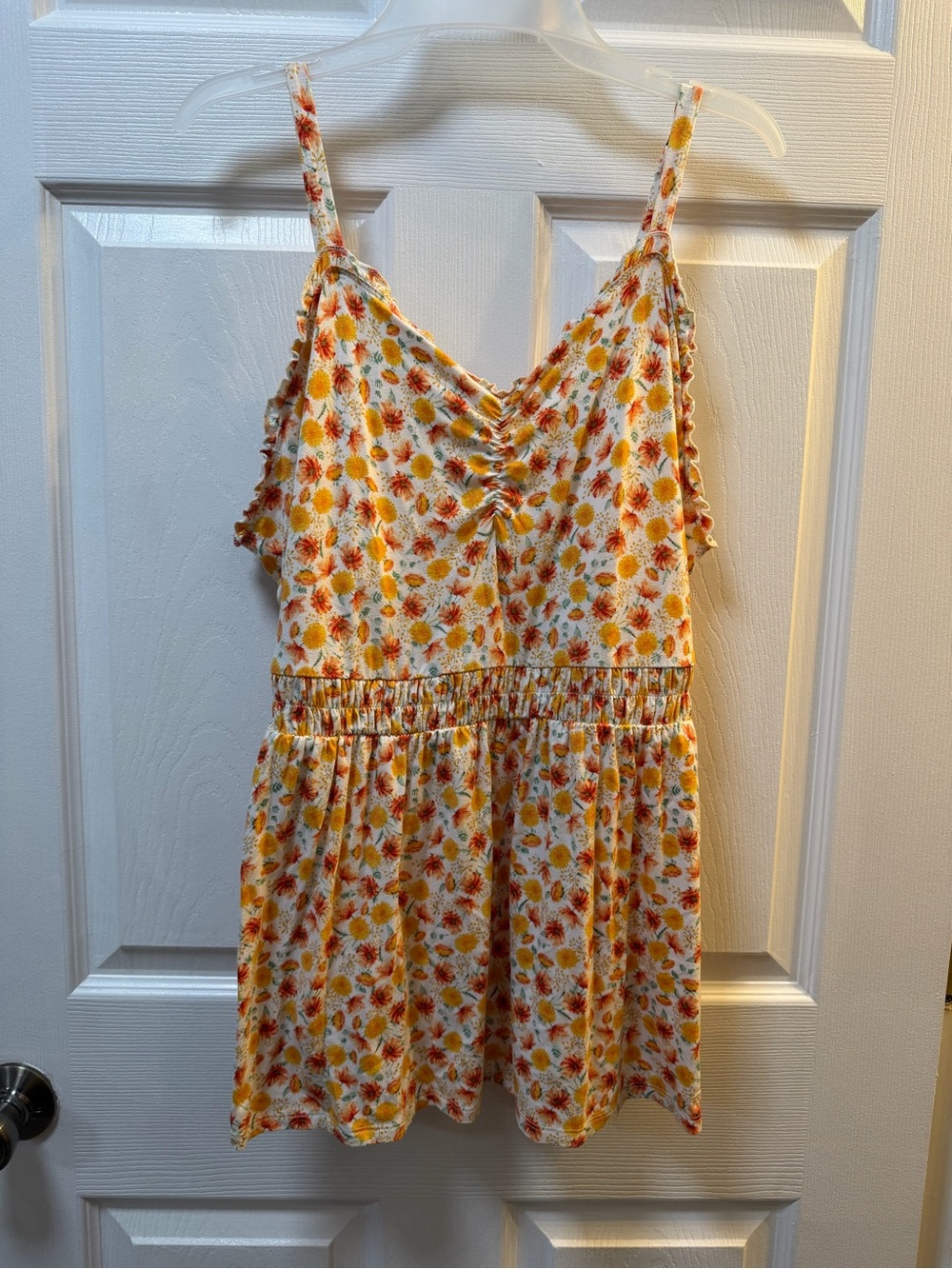Women’s Floral Babydoll Tank Top. Size 2.